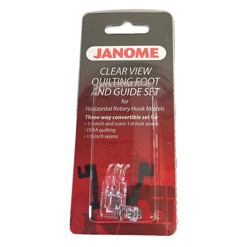 Janome clear view quilting foot and guide set, UK version