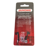 Janome clear view quilting foot and guide set, UK version
