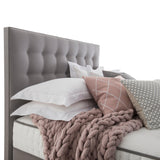 Silentnight full height headboard double slate grey, UK version