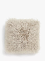 John Lewis John Lewis Mongolian Sheepskin Cushion 38 x 38cm- Buy online at McGrocer