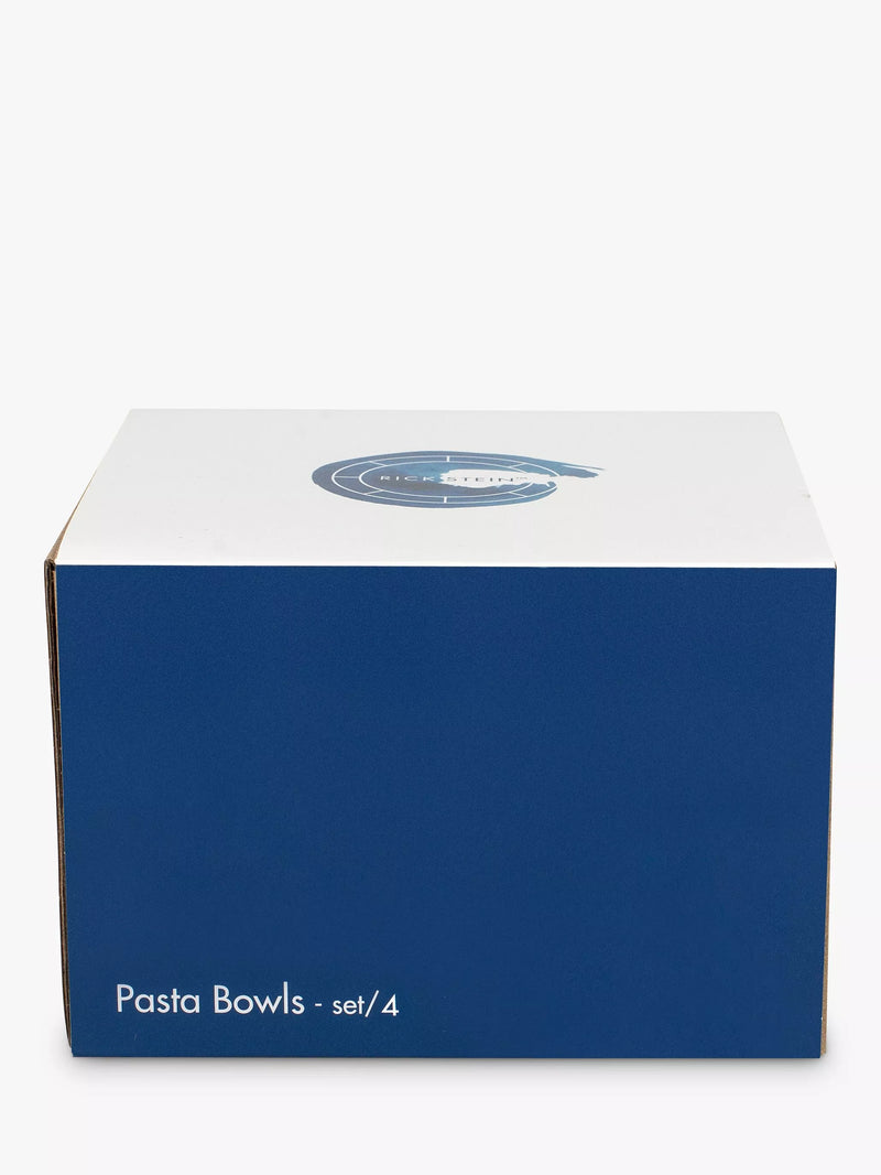 Rick Stein pasta bowls set of 4 blue white 16cm, UK version