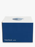 Rick Stein pasta bowls set of 4 blue white 16cm, UK version