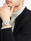 Mondaine Evo 2 watch with date and mesh band 40mm, UK version
