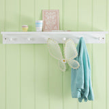 Great Little Trading Co Shaker peg rail in white - British product