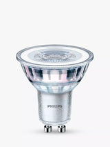 John Lewis Philips 4.6W GU10 Non-Dimmable LED Light Bulb (350 Lumens, 2700K) Pack of 10- Buy online at McGrocer