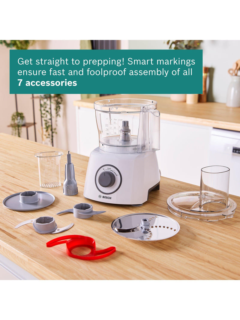 Bosch MultiTalent3 food processor 800W white - British product