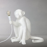 Seletti white sitting monkey table lamp with bulb - British product
