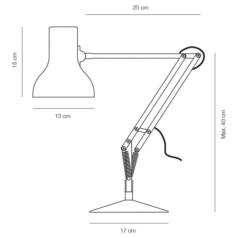 Anglepoise Paul Smith Mini desk lamp, UK version