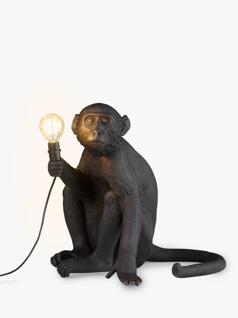 Seletti monkey table lamp black (British brand)