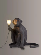 John Lewis Seletti Sitting Indoor/Outdoor Monkey Table Lamp, Black- Buy online at McGrocer
