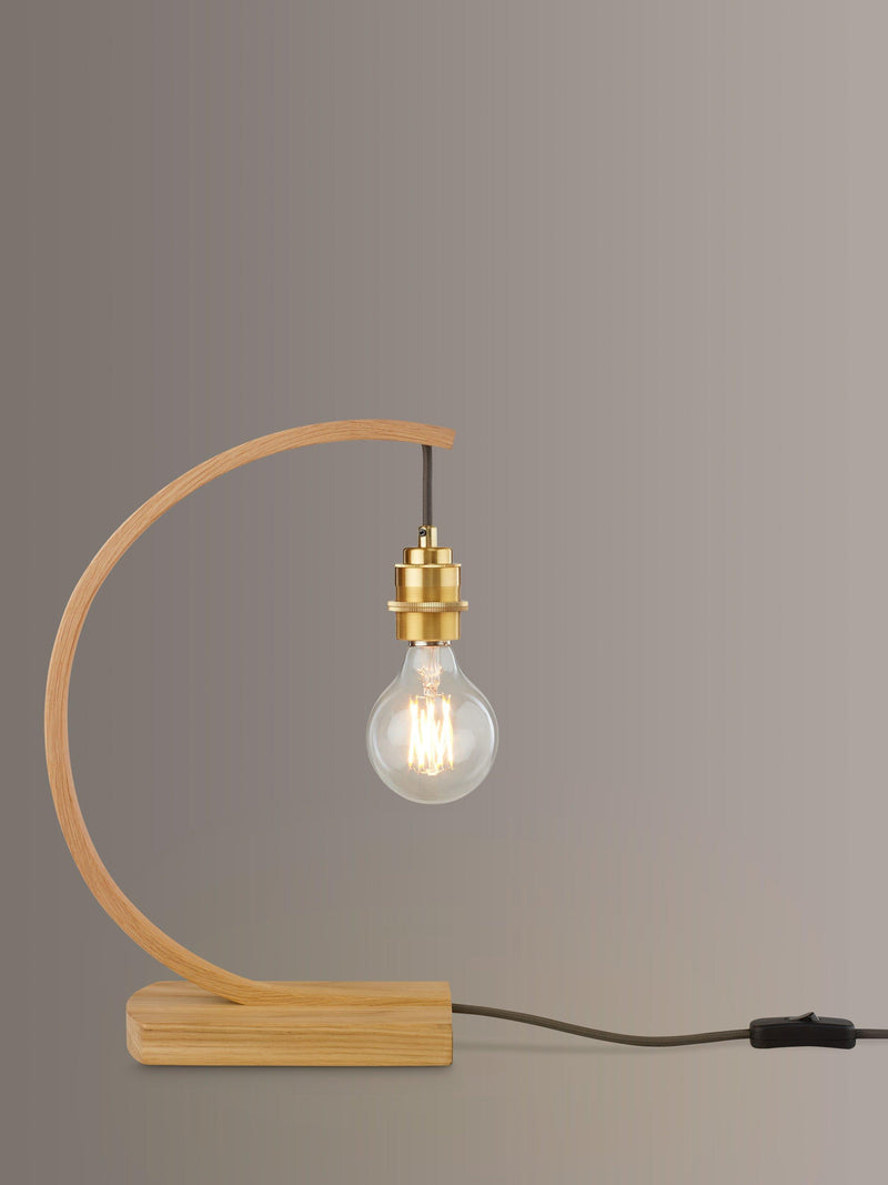 Tom Raffield Hanter large oak table lamp (British brand)