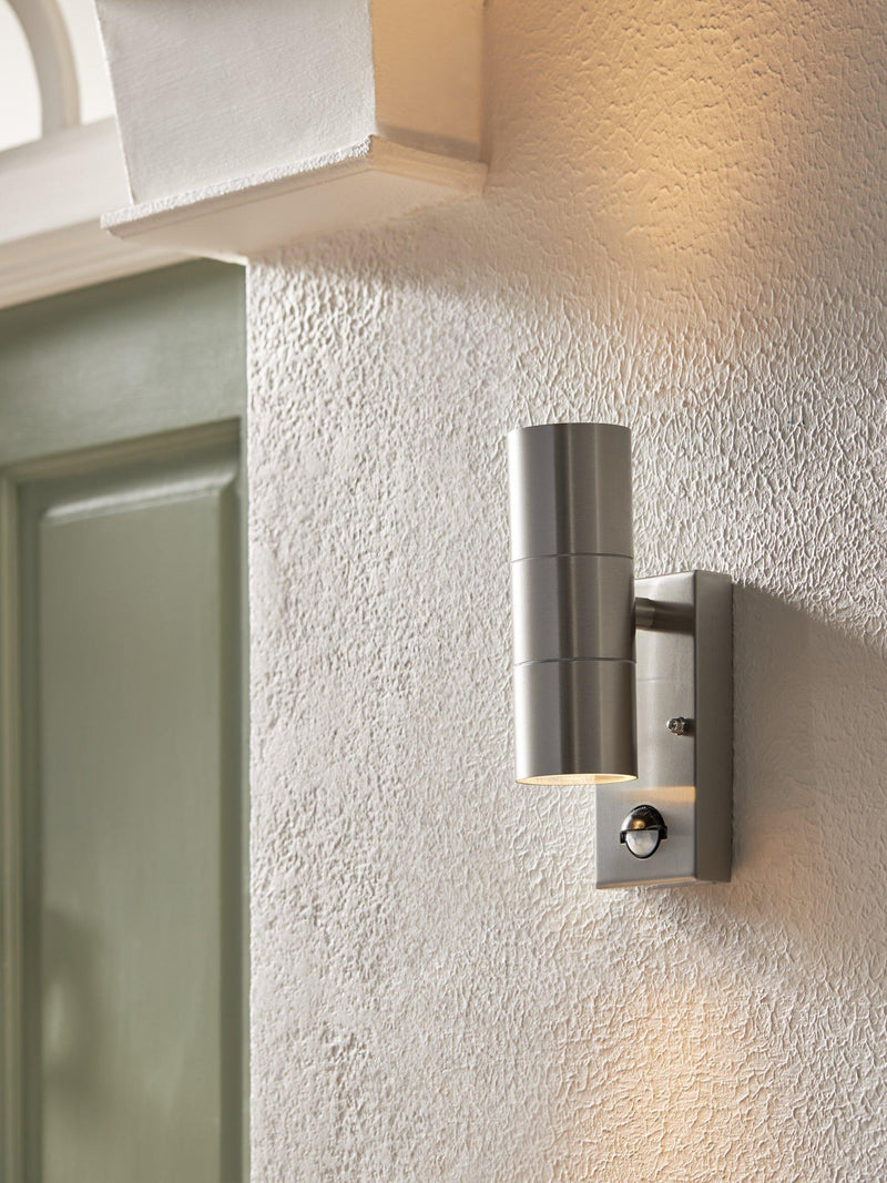 John Lewis Strom LED outdoor wall light steel H21.5cm (British brand)