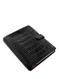 Filofax Classic Croc A5 Organiser in Ebony - British product