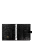 Filofax Classic Croc A5 Organiser in Ebony - British product