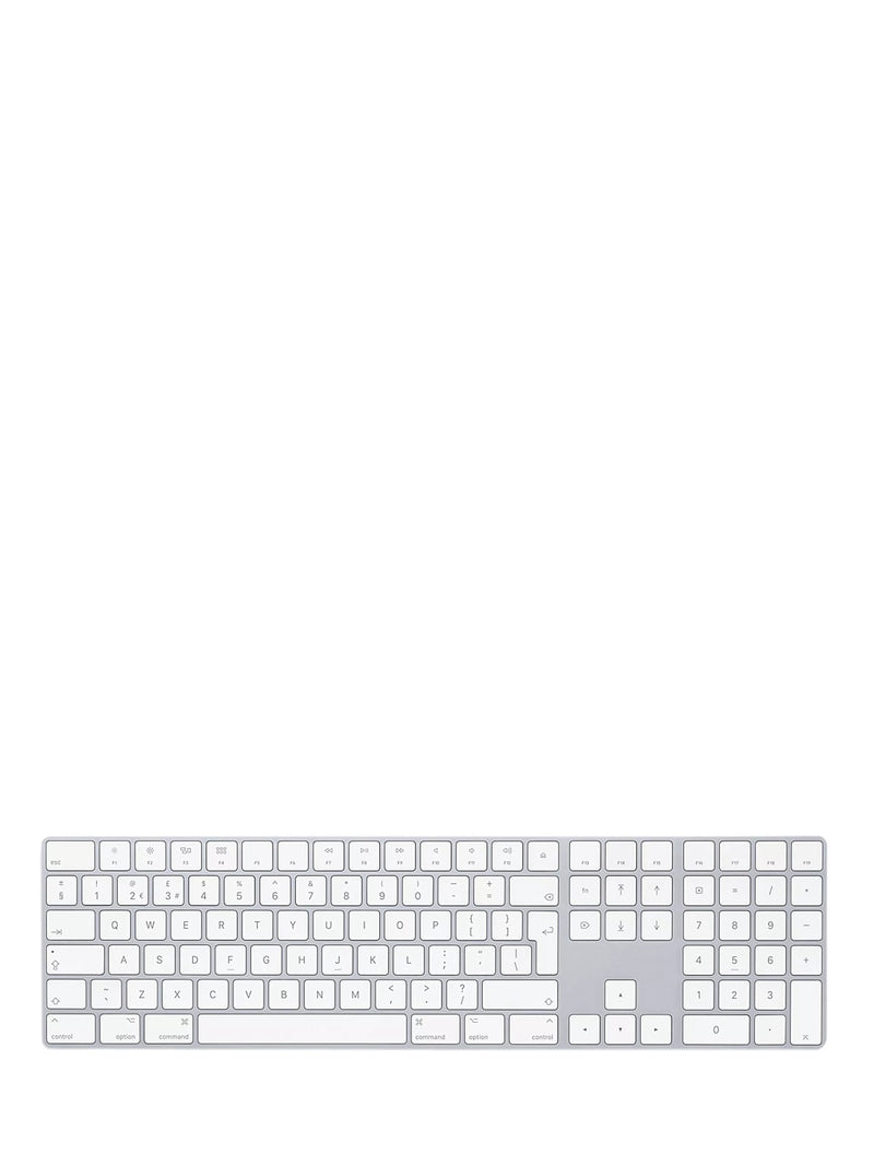 Apple Magic Keyboard with numeric keypad British English silver (British brand)