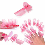Envie pink plastic nail protectors 10pcs - British product