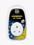 Go Travel USB UK to EU travel adaptor - British product