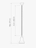 Anglepoise 1227 ink blue pendant light (British brand)