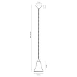 Anglepoise 1227 ink blue pendant light (British brand)