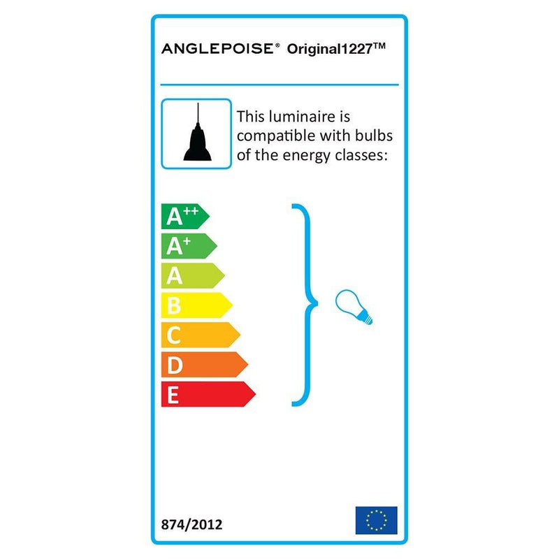 Anglepoise 1227 ink blue pendant light (British brand)