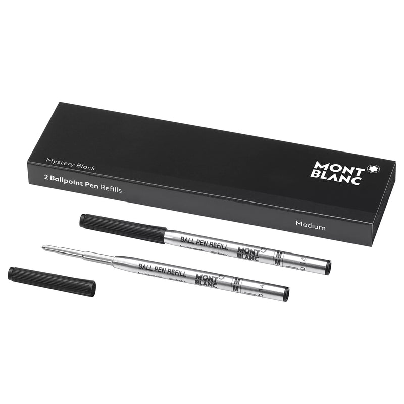 Montblanc ballpoint pen refill medium pack of 2, imported from the UK