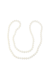 John Lewis E.W Adams Long Pearl Necklace, White, 86cm- Buy online at McGrocer