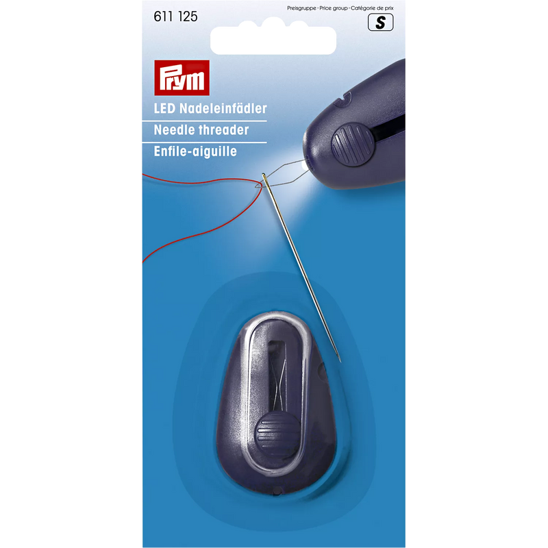 Prym LED needle threader sewing tool, imported from the UK