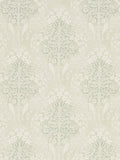 Vintage-inspired Wallpaper with Hedgerow Pattern of Birds and Flowers