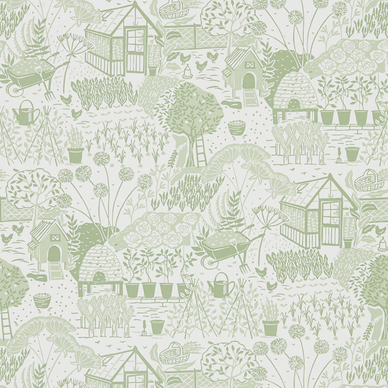 Sanderson The Allotment Wallpaper (British brand)