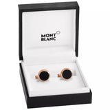 John Lewis Montblanc Round Onyx Cufflinks, Gold/Black- Buy online at McGrocer
