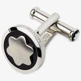 Montblanc Snowcap Star cufflinks silver black - British product