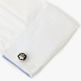 Montblanc Snowcap Star cufflinks silver black - British product