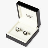 Montblanc Snowcap Star cufflinks silver black - British product
