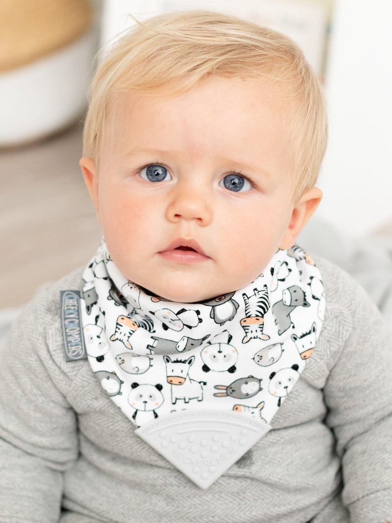 Cheeky Chompers teething dribble bib Panda Pals - British product