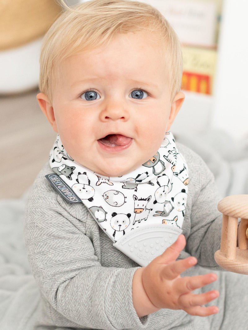 Cheeky Chompers teething dribble bib Panda Pals - British product