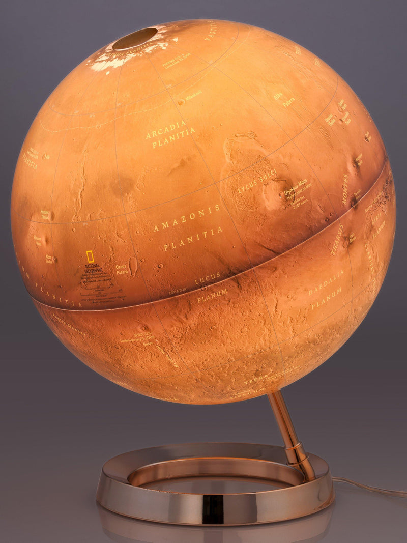 National Geographic Mars illuminated globe 30cm, imported from the UK