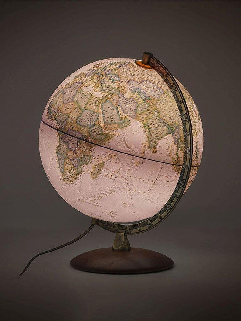 National Geographic executive brass edge globe brown 30cm, imported from the UK