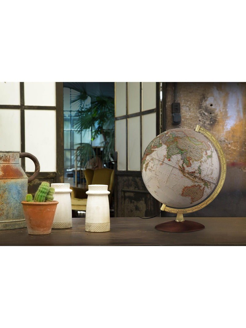 National Geographic executive brass edge globe brown 30cm, imported from the UK