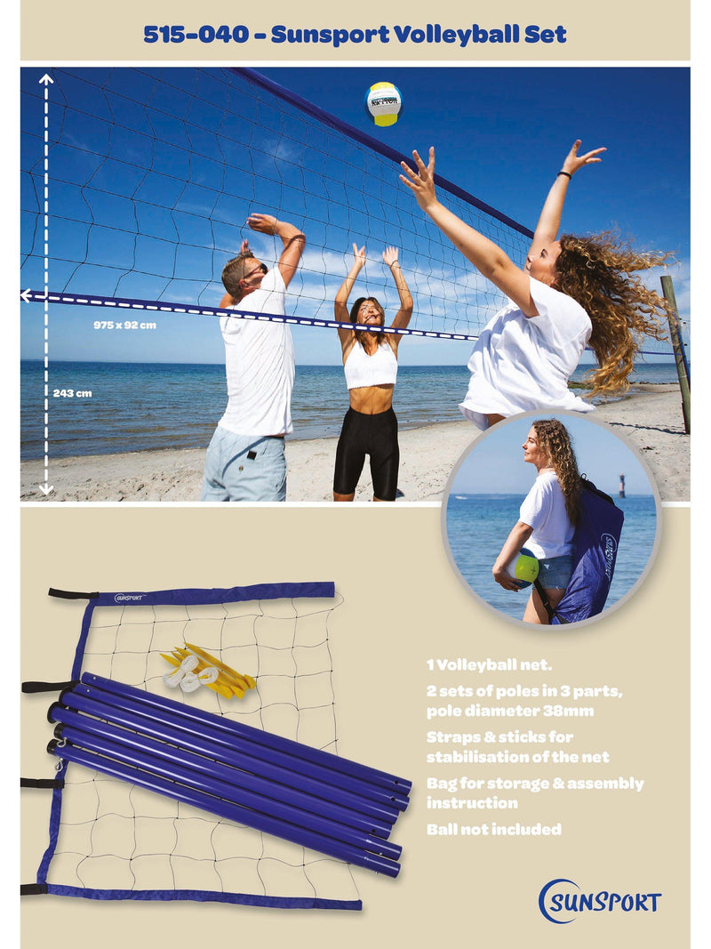 Sunsport volleyball set complete kit (British brand)