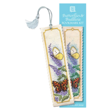 Textile Heritage butterfly and buddleia cross stitch bookmark kit, imported from the UK