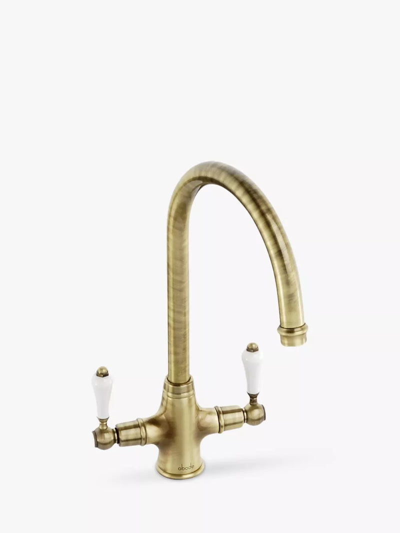 Abode Ludlow 2 Lever Monobloc Kitchen Tap - British product