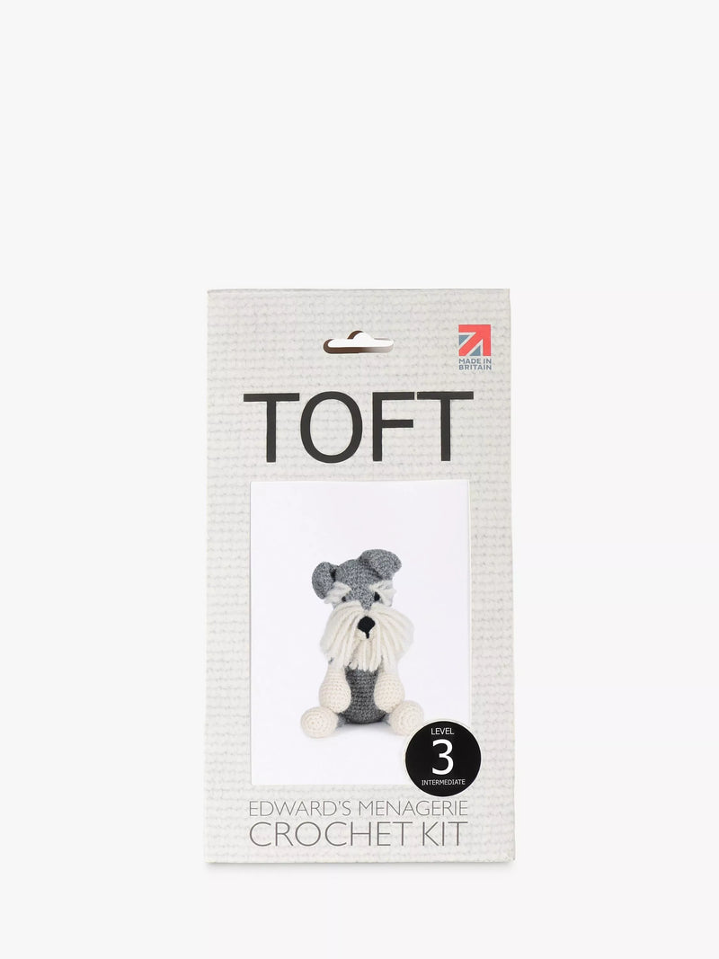 TOFT Romeo the Schnauzer crochet kit, UK version