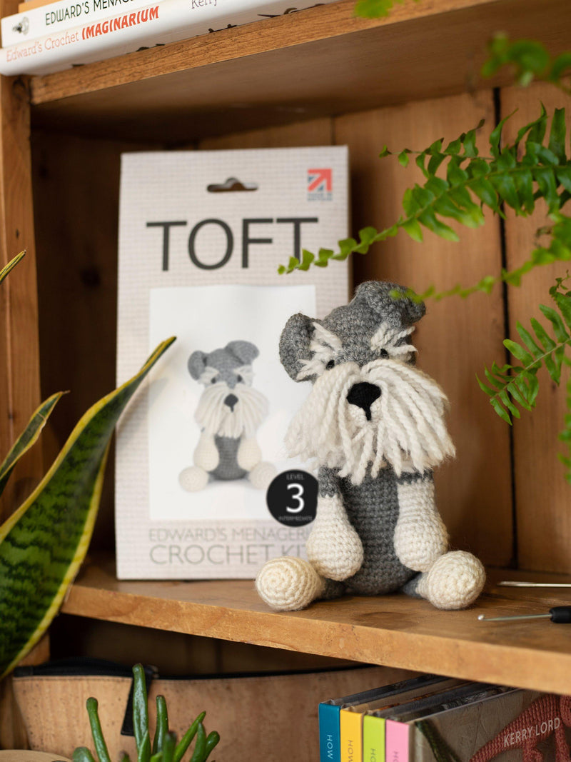 TOFT Romeo the Schnauzer crochet kit, UK version