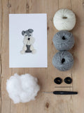 TOFT Romeo the Schnauzer crochet kit, UK version