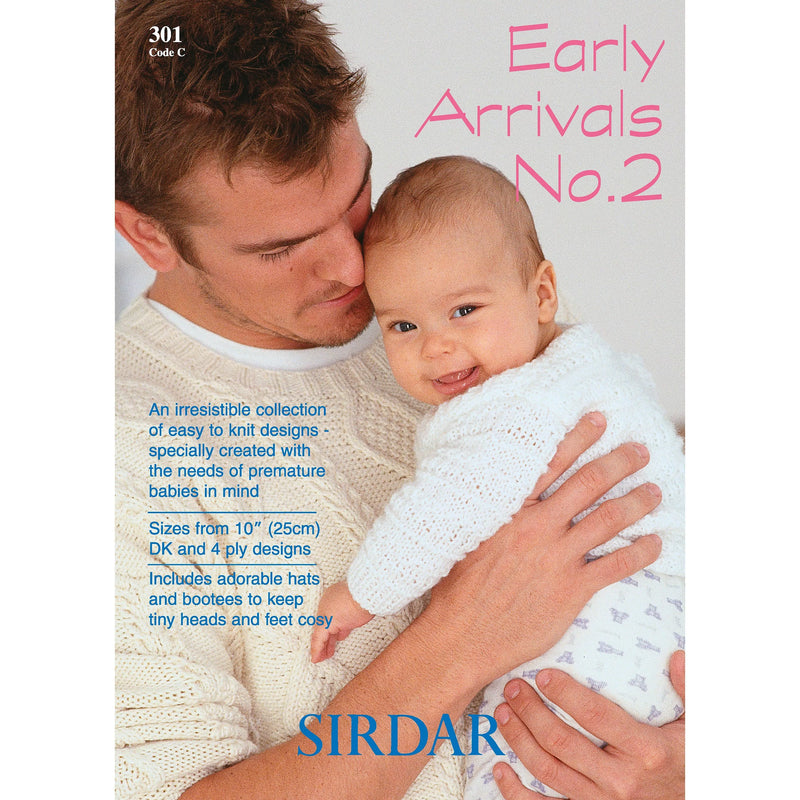Sirdar Early Arrivals No.2 pattern book, UK version