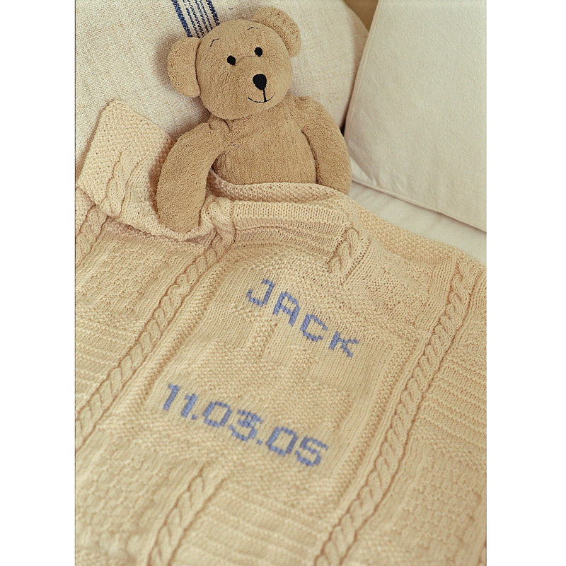 Sirdar baby blanket knitting pattern - (British brand)