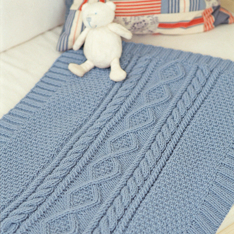 Sirdar baby blanket knitting pattern - (British brand)