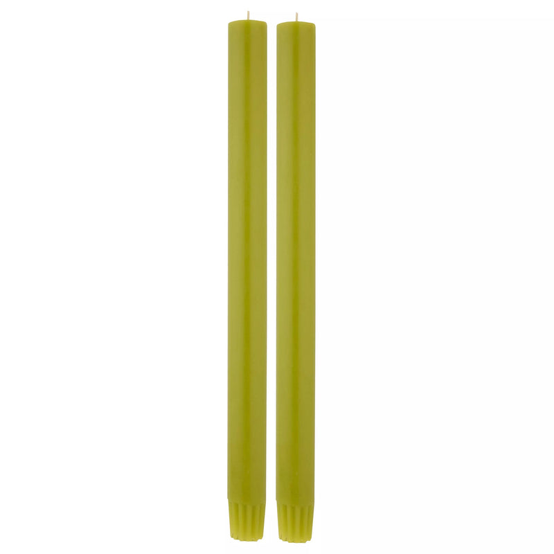 True Grace dinner candle Leaf pair - British product
