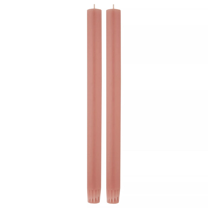 True Grace baby pink dinner candle pair - UK version