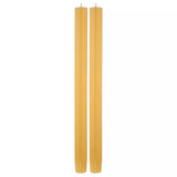 True Grace dinner candle pair in bee yellow (British brand)